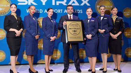 哈马德国际机场荣膺2024年Skytrax全球机场奖 “全球最佳机场”