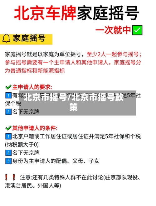 北京市摇号/北京市摇号政策