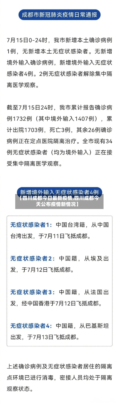 【四川成都今日最新疫情,四川成都今天公布疫情新情况】