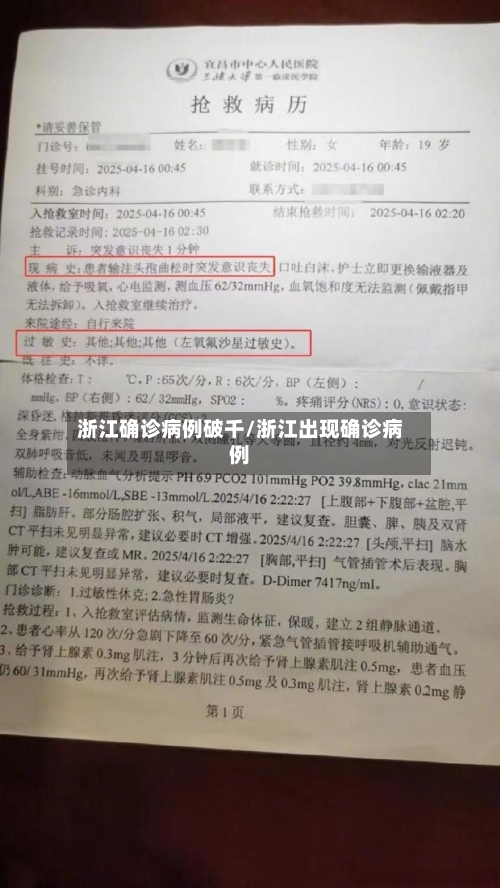 浙江确诊病例破千/浙江出现确诊病例