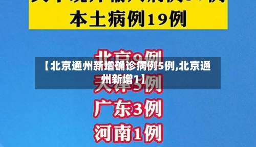 【北京通州新增确诊病例5例,北京通州新增1】