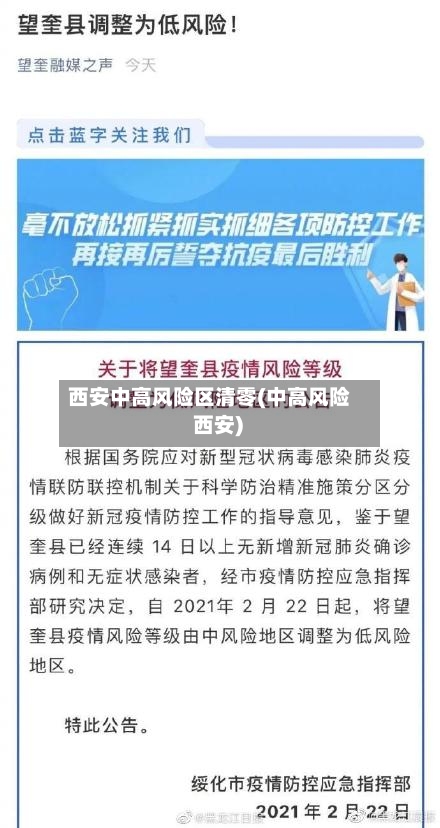 西安中高风险区清零(中高风险 西安)