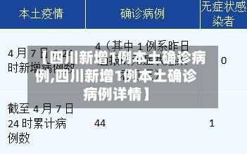 【四川新增1例本土确诊病例,四川新增1例本土确诊病例详情】
