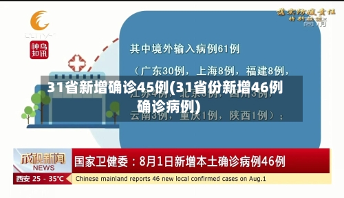 31省新增确诊45例(31省份新增46例确诊病例)