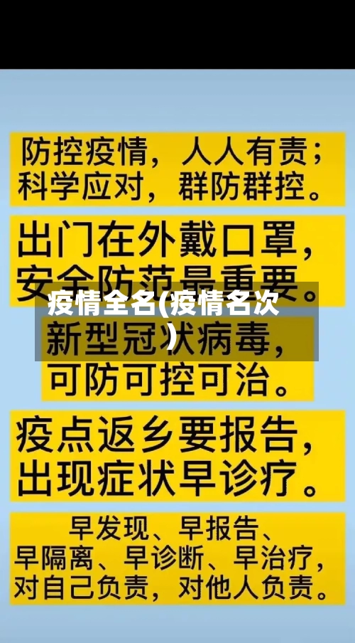 疫情全名(疫情名次)