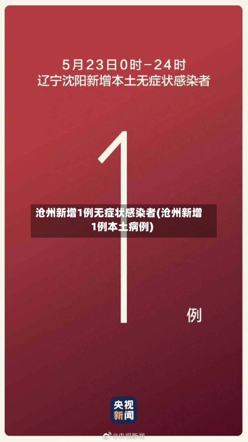 沧州新增1例无症状感染者(沧州新增1例本土病例)-第2张图片