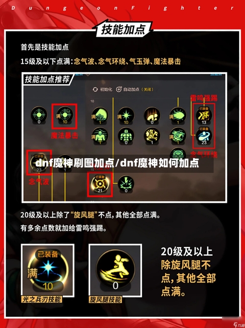 dnf魔神刷图加点/dnf魔神如何加点