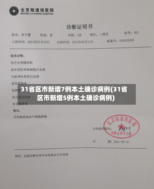 31省区市新增7例本土确诊病例(31省区市新增5例本土确诊病例)-第3张图片