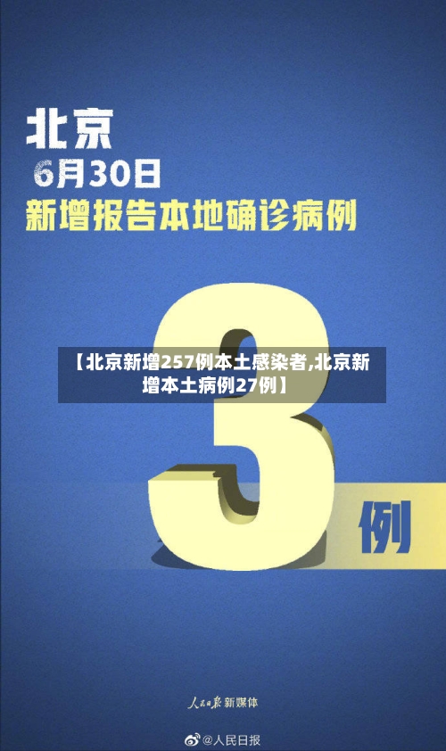 【北京新增257例本土感染者,北京新增本土病例27例】