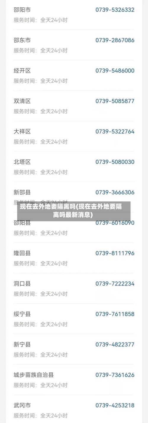 现在去外地要隔离吗(现在去外地要隔离吗最新消息)