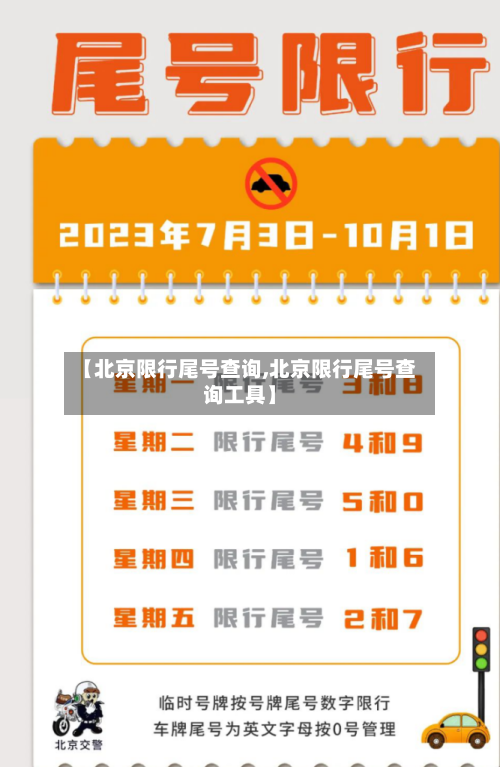 【北京限行尾号查询,北京限行尾号查询工具】