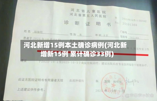 河北新增15例本土确诊病例(河北新增新15例 累计确诊33例)
