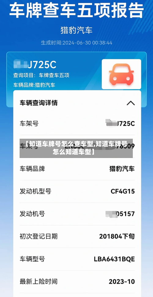 【知道车牌号怎么查车型,知道车牌号怎么知道车型】